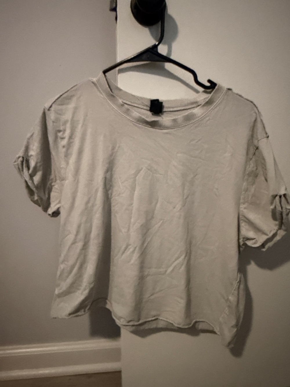 wild fable Light Gray Washed Short Sleeve Tee